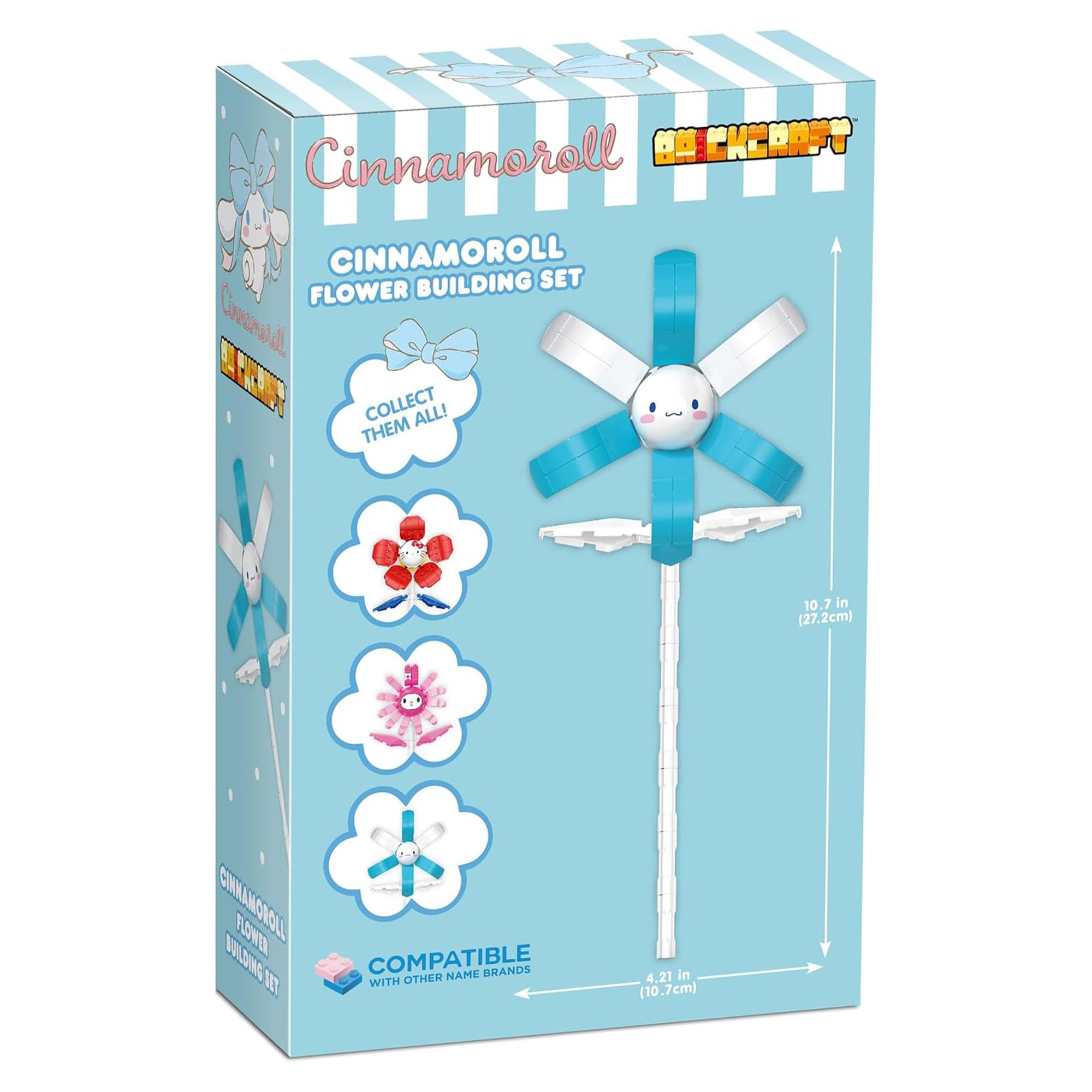 Sanrio Cinnamoroll Flower 80 Piece Brick Building Set