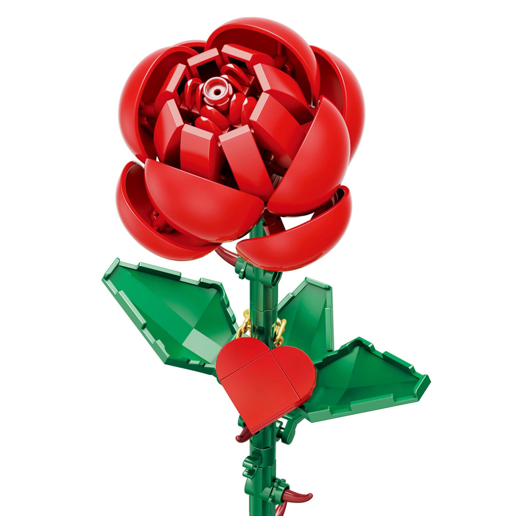Bricktanicals Long Stem Red Rose 102 Pieces Building Set
