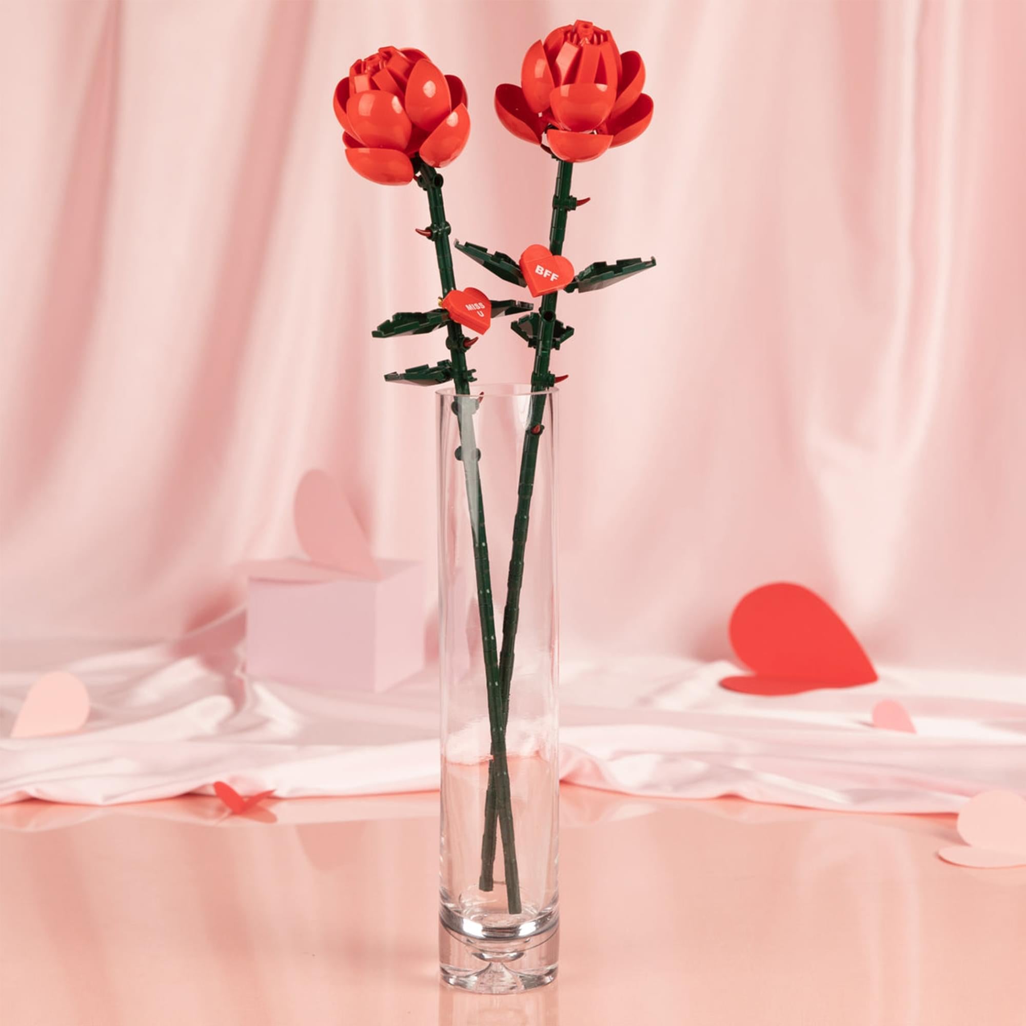 Bricktanicals Long Stem Red Rose 102 Pieces Building Set