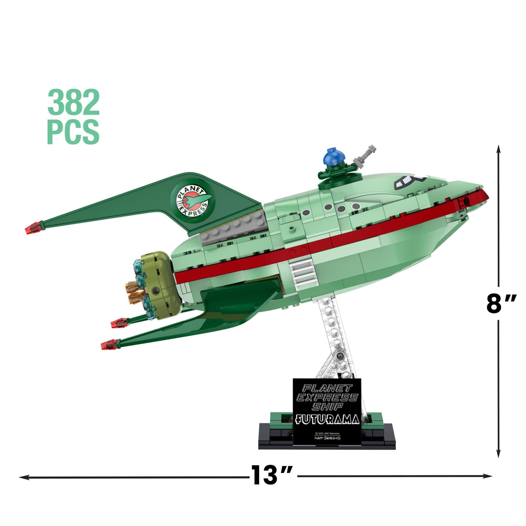 Futurama Planet Express Ship 382-Piece Building Set