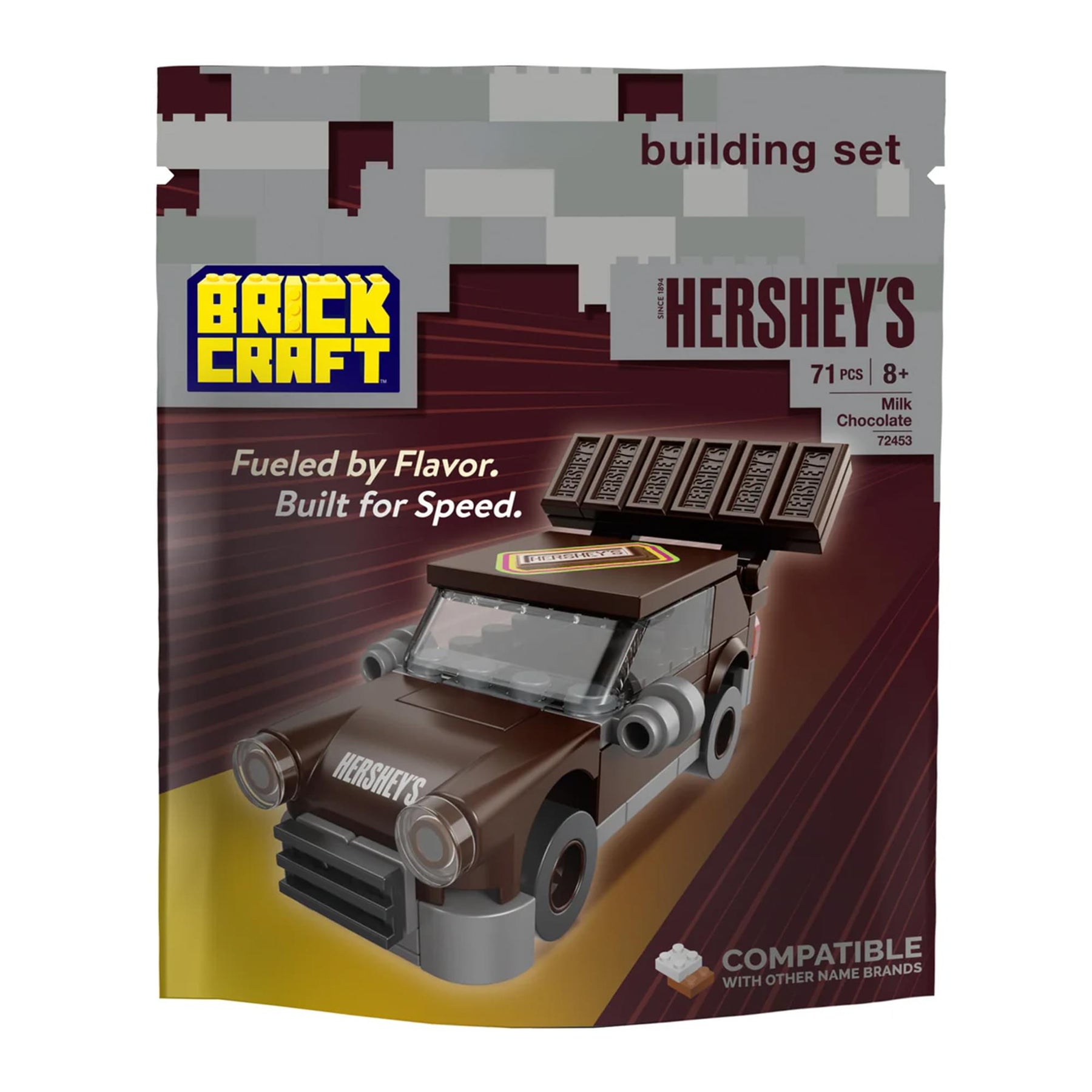 Hershey's Milk Chocolate Racer 70-Piece Brickcraft Building Set