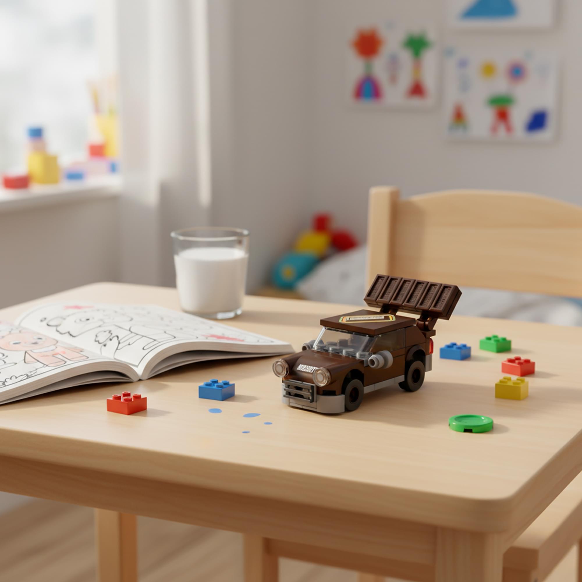 Hershey's Milk Chocolate Racer 70-Piece Brickcraft Building Set