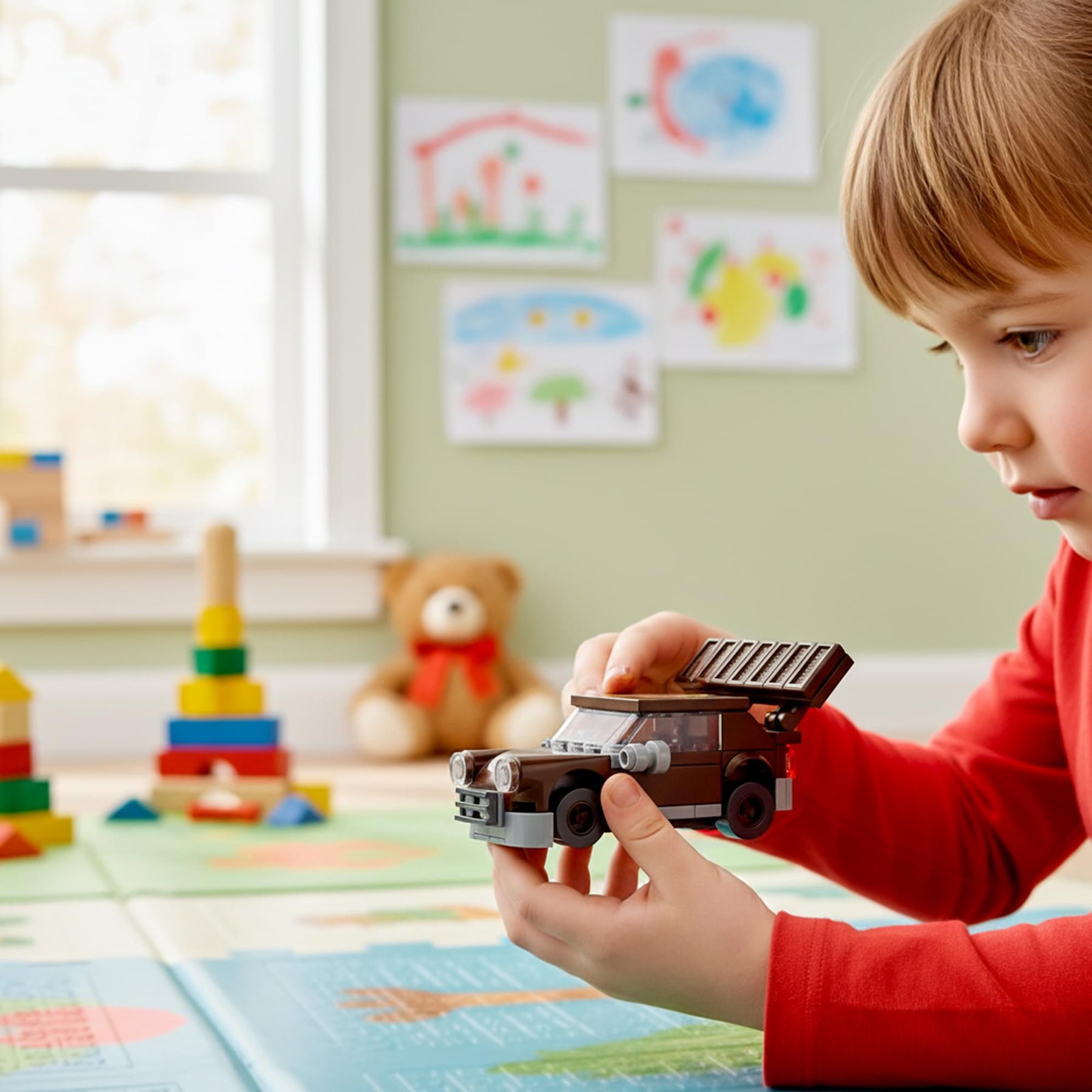 Hershey's Milk Chocolate Racer 70-Piece Brickcraft Building Set