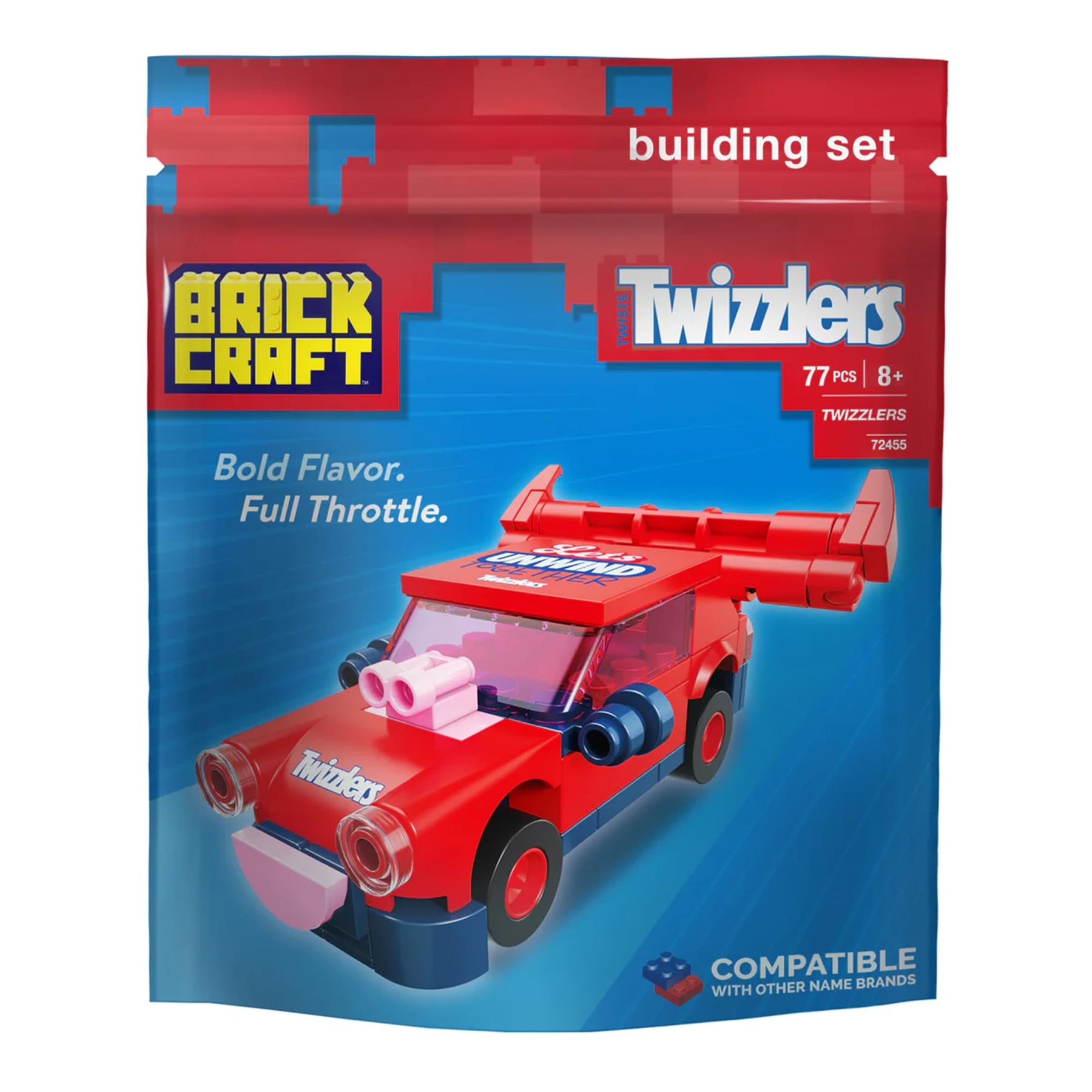 Twizzlers Racer 76-Piece Brickcraft Building Set