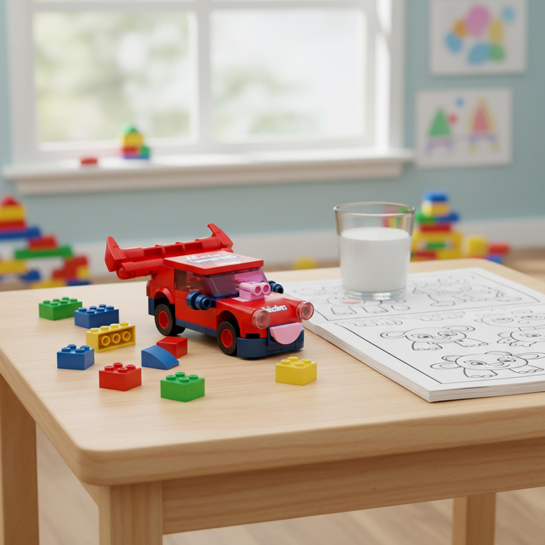 Twizzlers Racer 76-Piece Brickcraft Building Set