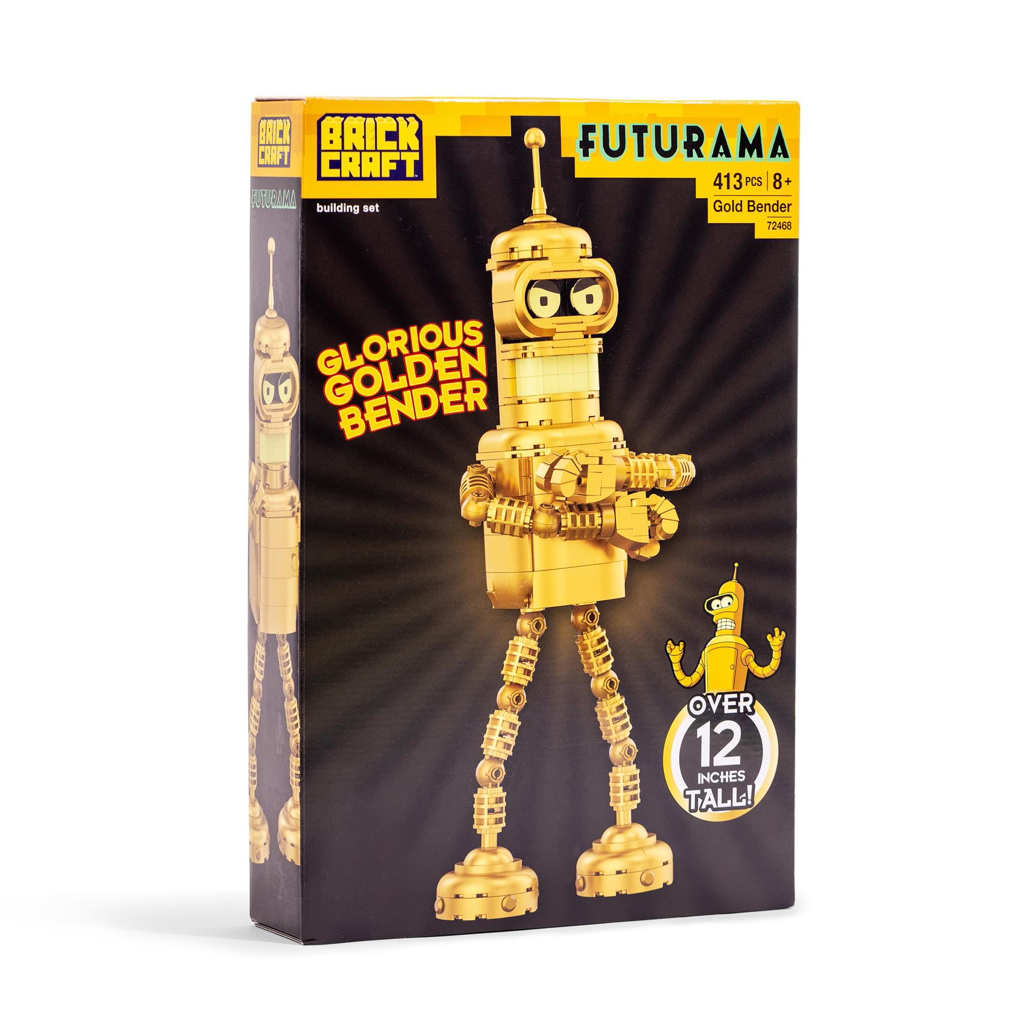 Brickcraft Futurama Glorious Golden Bender 396-Piece Building Kit
