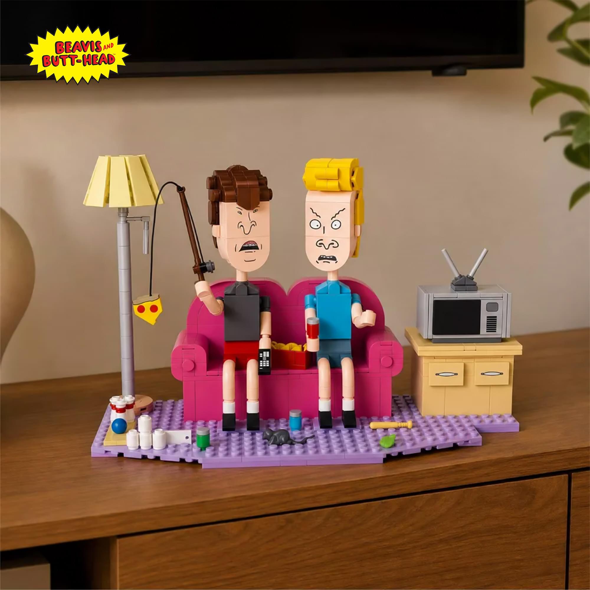 Brickcraft Beavis and Butt-Head Couch Commentary 626-Piece Building Kit