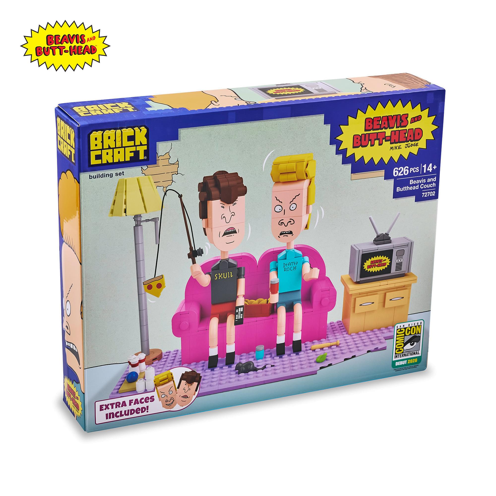 Brickcraft Beavis and Butt-Head Couch Commentary 626-Piece Building Kit