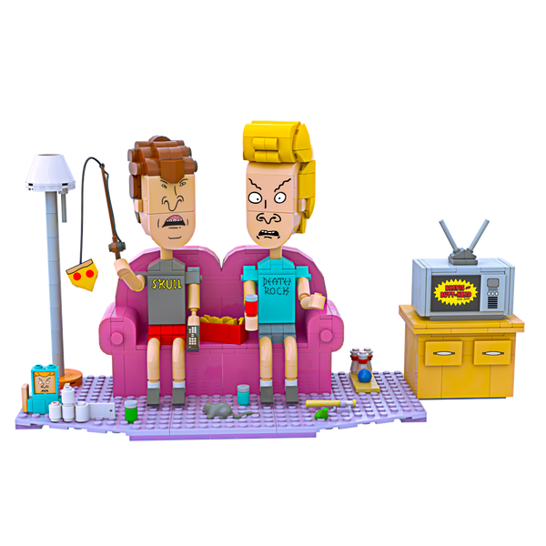 Brickcraft Beavis and Butt-Head Couch Commentary 626-Piece Building Kit