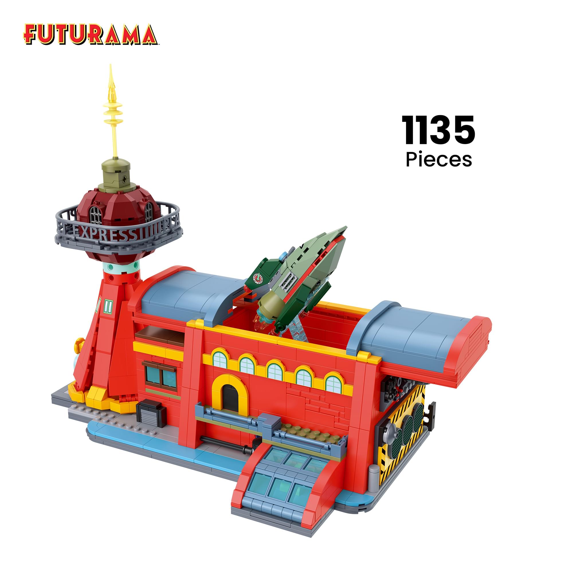 Brickcraft Futurama Planet Express HQ 1135-Piece Building Kit