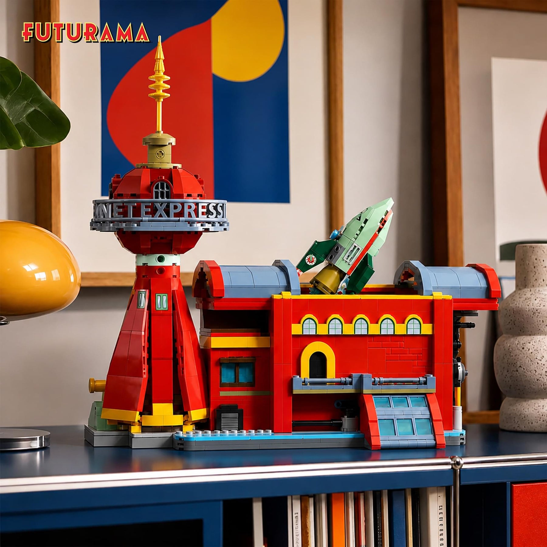 Brickcraft Futurama Planet Express HQ 1135-Piece Building Kit