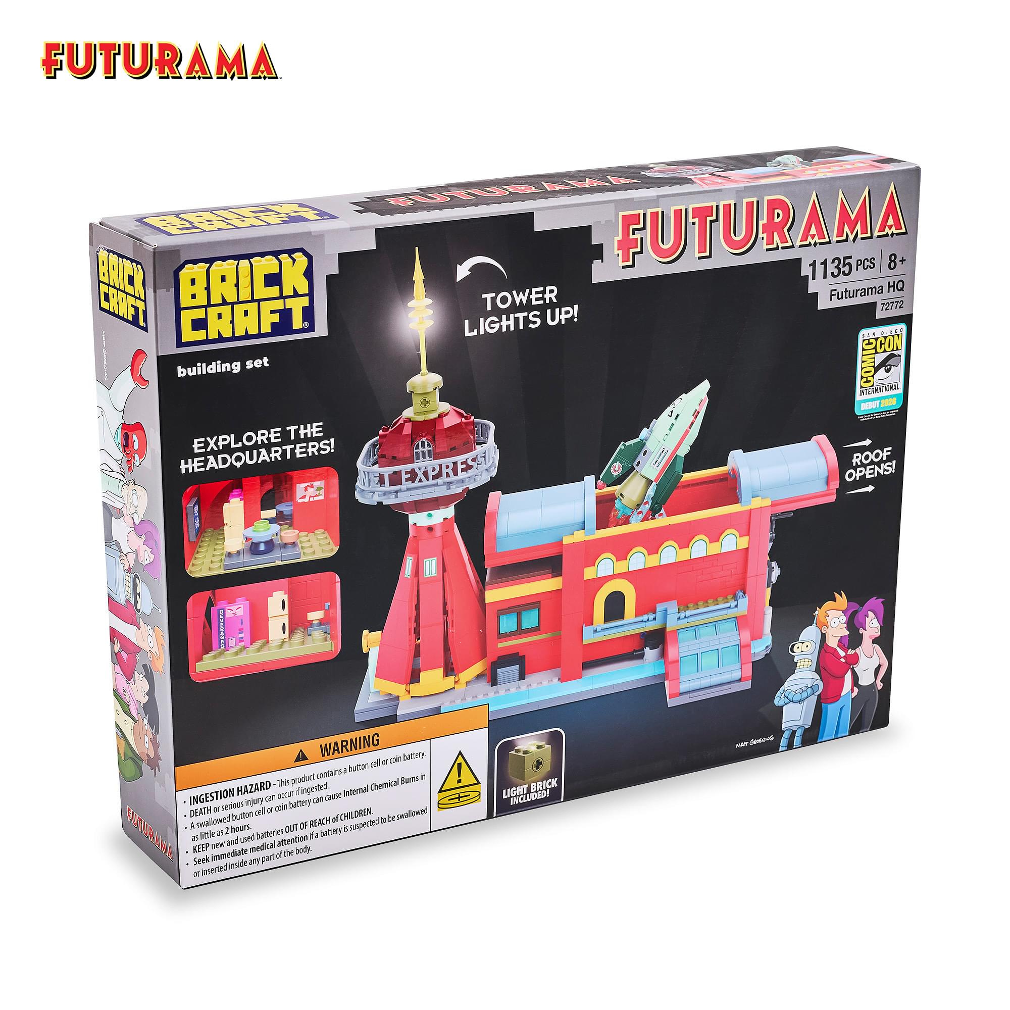 Brickcraft Futurama Planet Express HQ 1135-Piece Building Kit