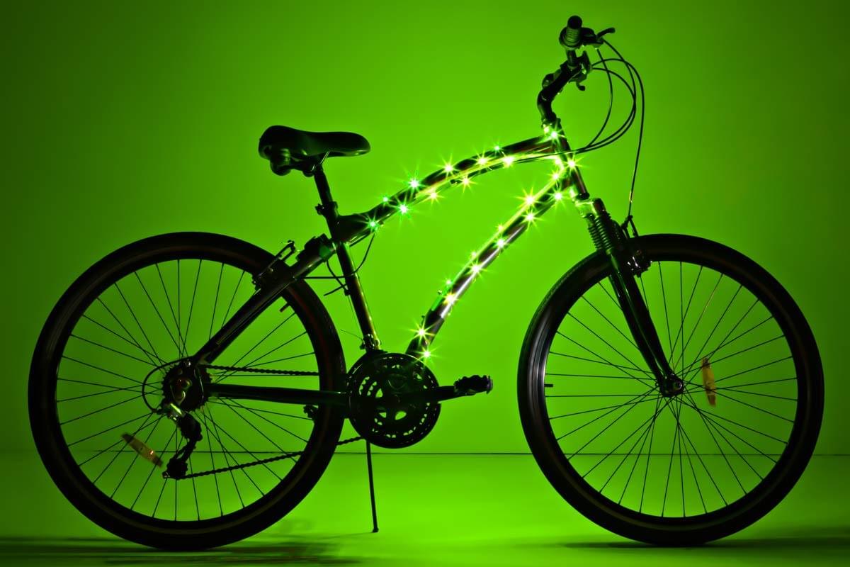 Cosmic Brightz Green LED Bicycle Light Accessory