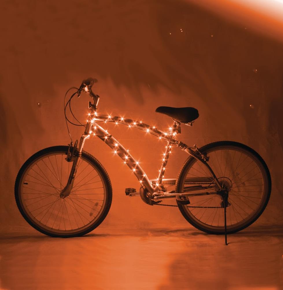 Cosmic Brightz Orange LED Bicycle Light Accessory