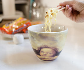 Bowl Bop Cherub Fine Art Japanese Dinner Set | 16-Ounce Ramen Bowl, Chopsticks