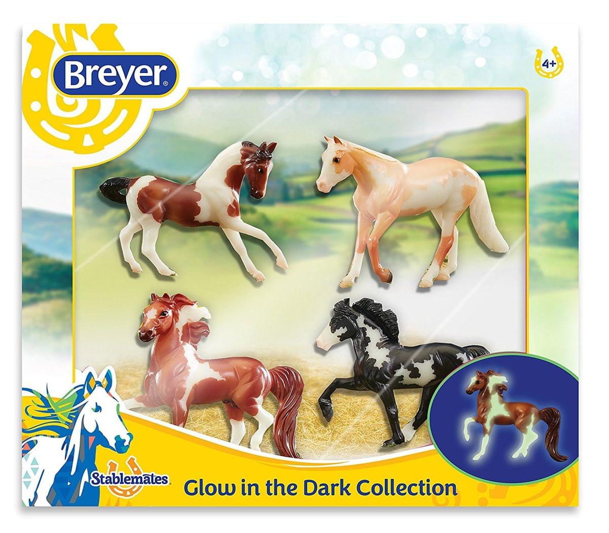 Breyer 1:32 Stablemates Glow in the Dark 4-Horse Set