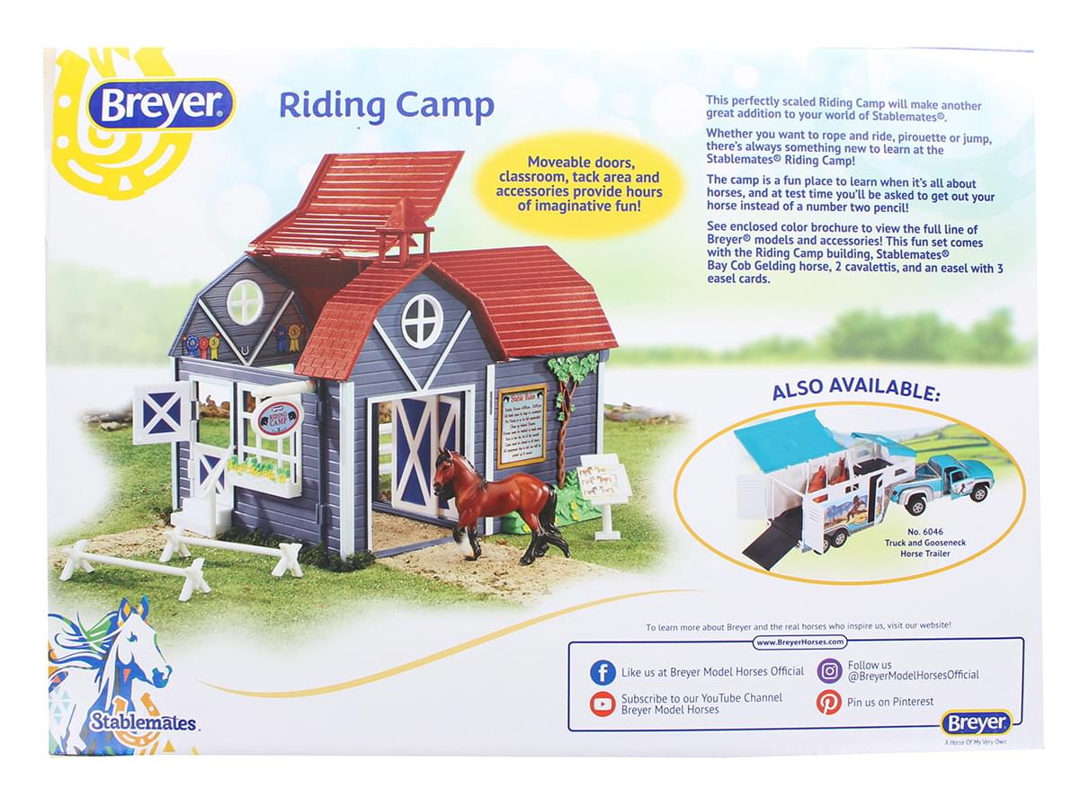 Breyer Stablemates 1/32 Model Horse Play Set - Riding Camp