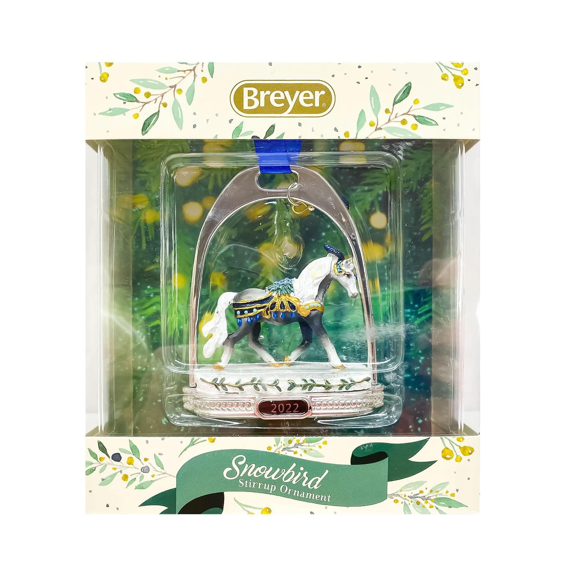 Breyer 2022 Holiday Stirrup Ornament | Snowbird