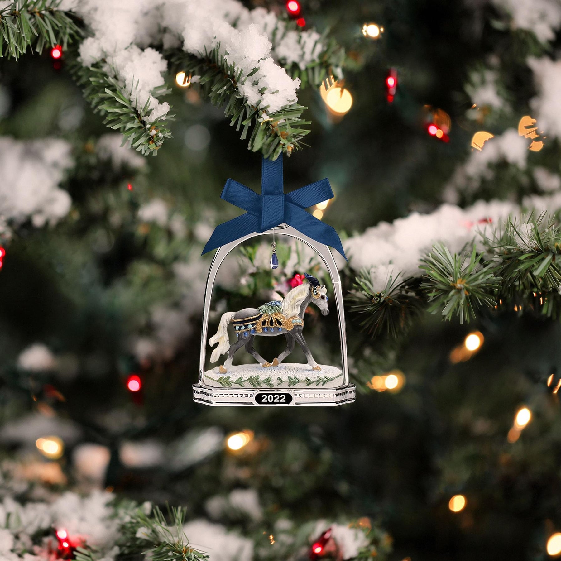 Breyer 2022 Holiday Stirrup Ornament | Snowbird
