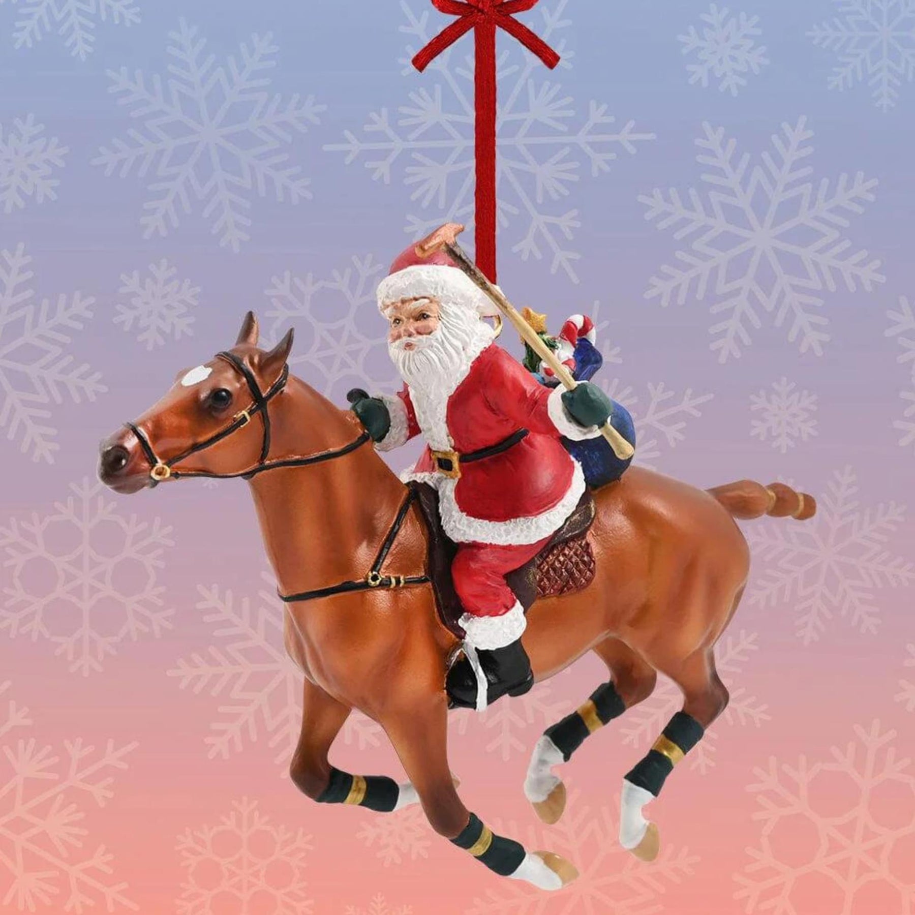 Breyer 2023 Santa Holiday Ornament | Polo Playing Santa