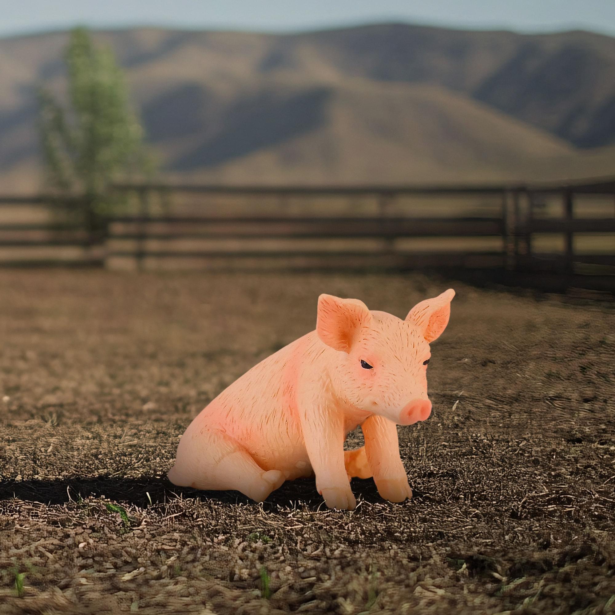 CollectA Farm Life Collection Miniature Figure | Sitting Piglet