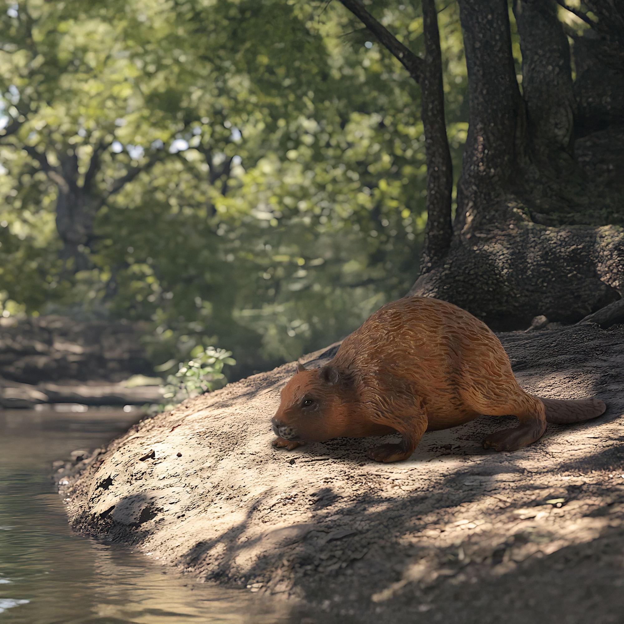 CollectA Wildlife Collection Miniature Figure | Woodlands Beaver