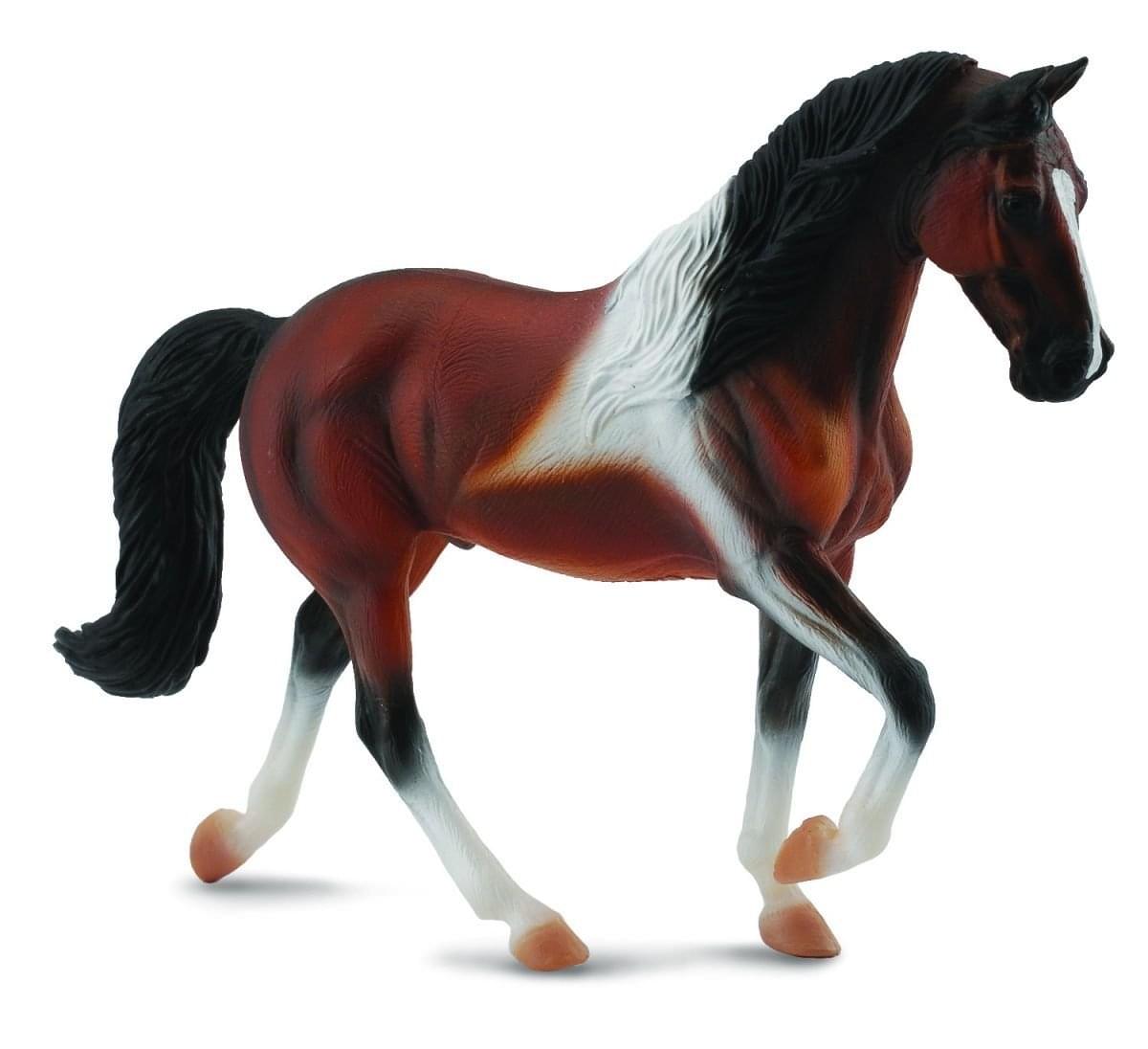 Breyer CollectA Series Tennessee Walking Horse Stallion Bay Pinto Model Horse