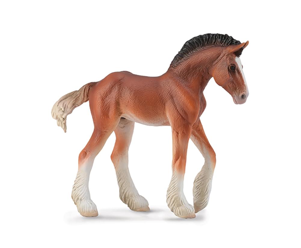 Breyer CollectA Series Bay Clydesdale Foal Model Horse