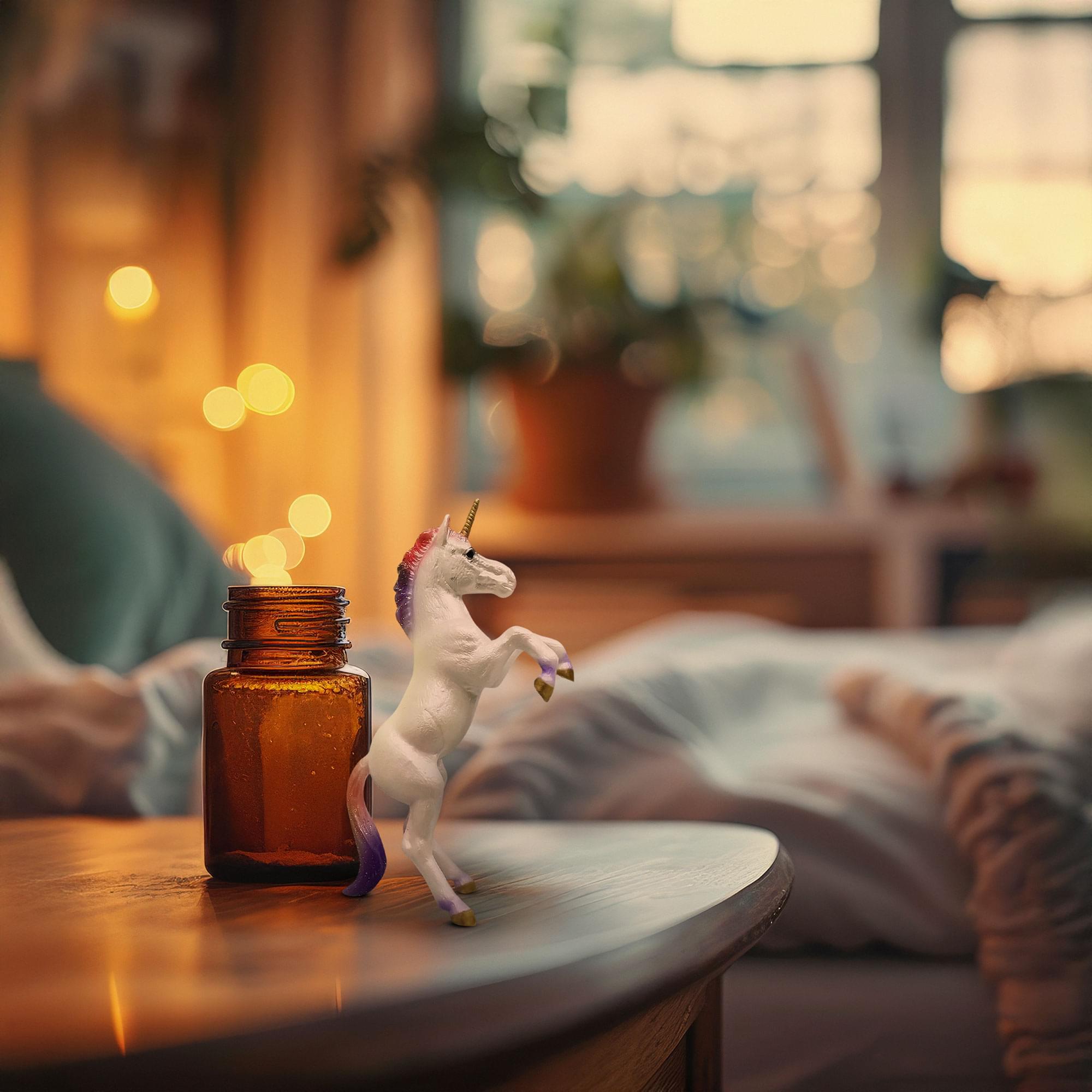 Breyer CollectA 1:18 Scale Model Horse | Unicorn Foal Rearing Rainbow