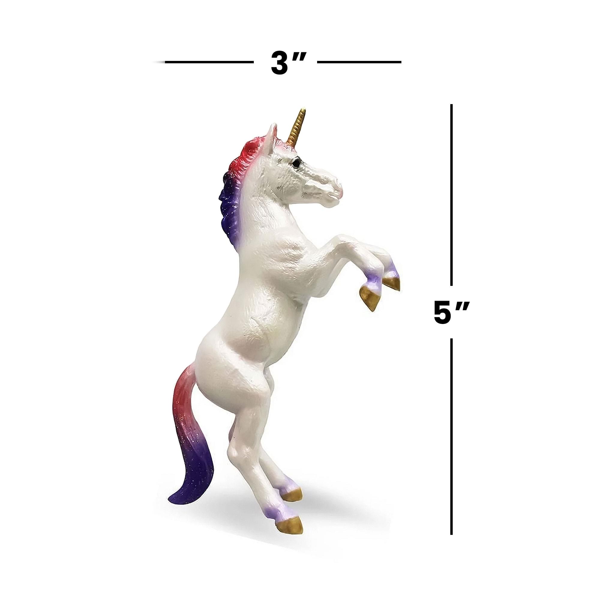 Breyer CollectA 1:18 Scale Model Horse | Unicorn Foal Rearing Rainbow