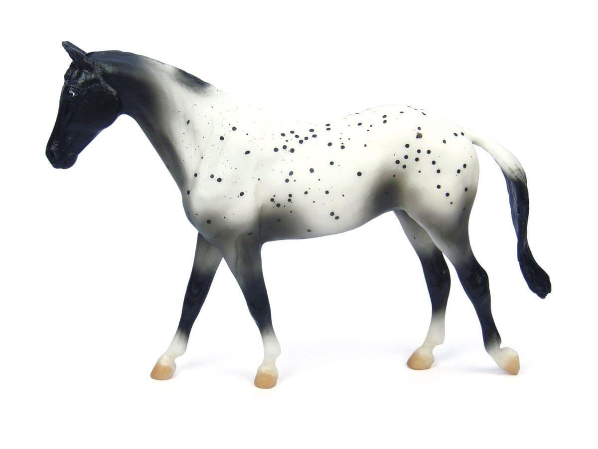 Breyer 1:12 Classics Model Horse: Black Semi-Leopard Appaloosa