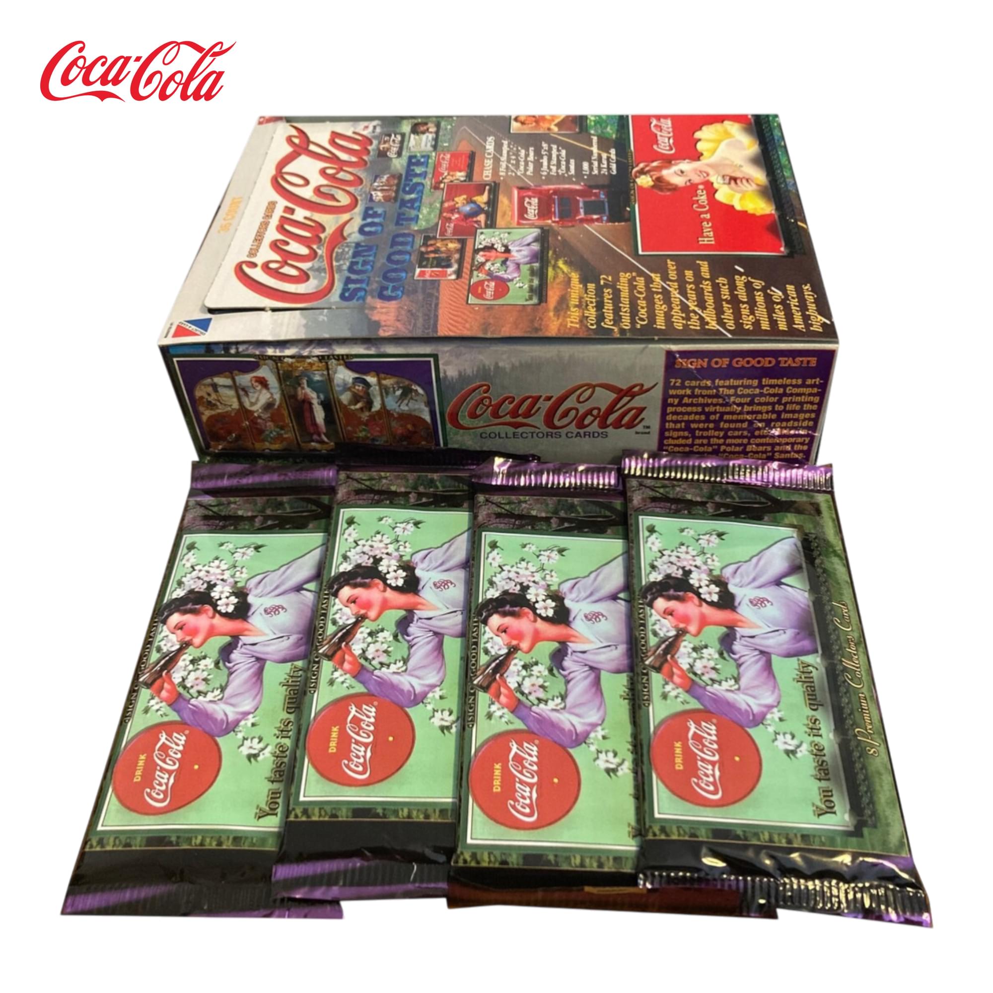 Coca-Cola 1995 Sign Of Good Taste Collect-A-Card Sealed Box | 36 Packs