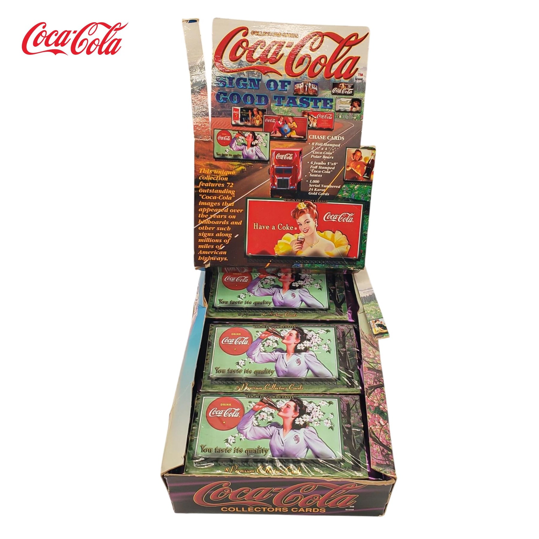 Coca-Cola 1995 Sign Of Good Taste Collect-A-Card Sealed Box | 36 Packs