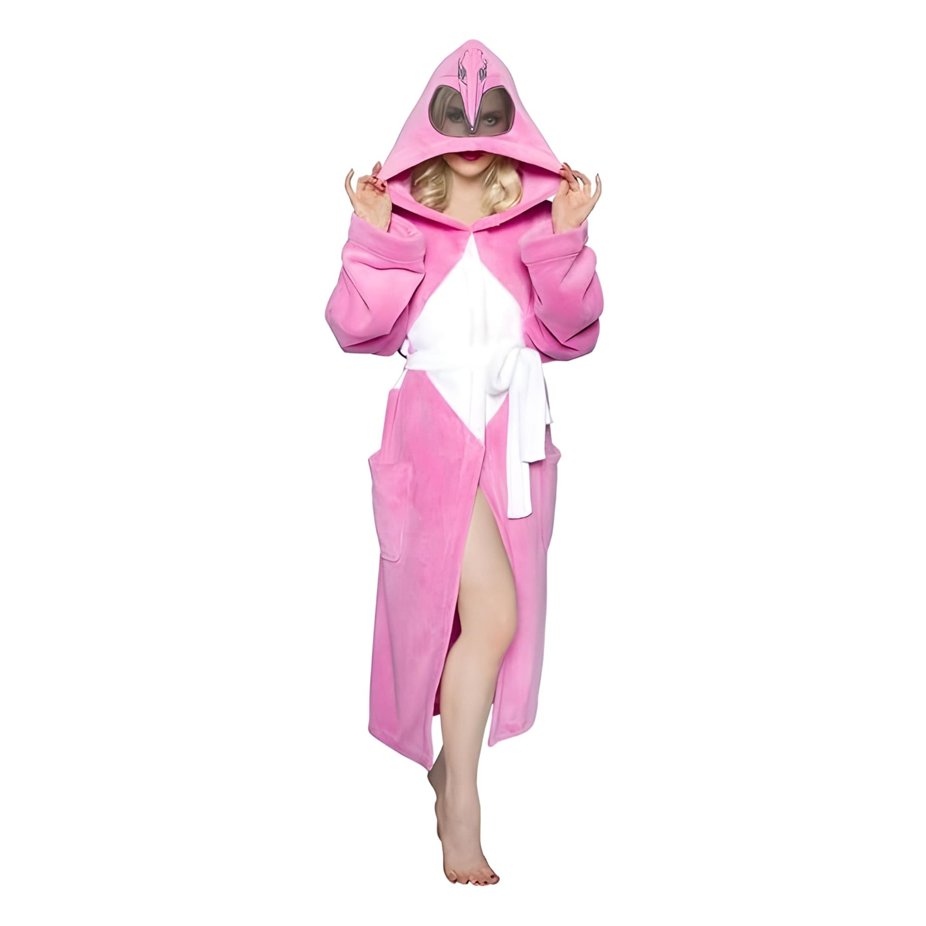 Power Rangers Adult Costume Robe, Pink
