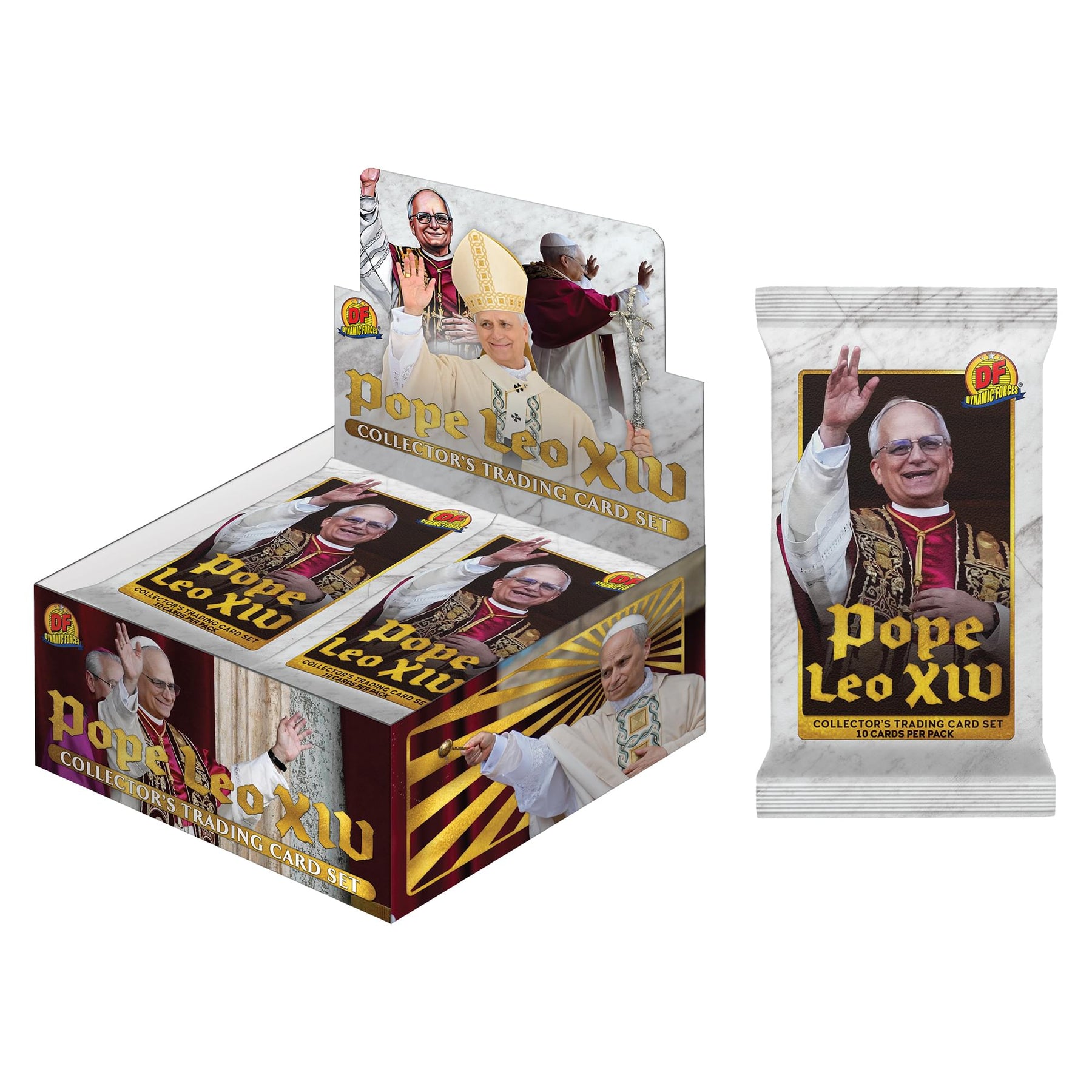 Pope Leo XIV Foil Collector Cards | 24 Packs