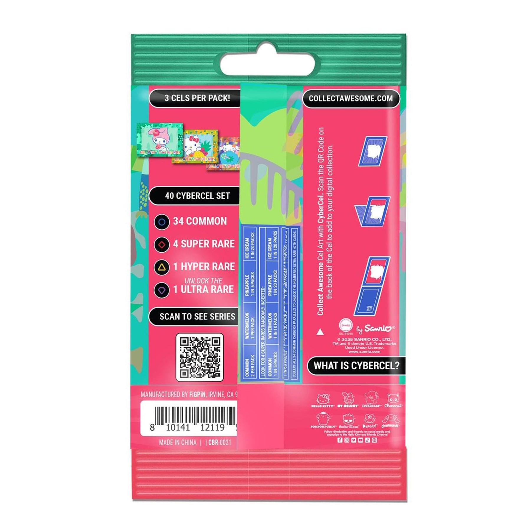 Sanrio Hello Kitty and Friends Tropical Series 4 Trading Card Box | 20 Packs