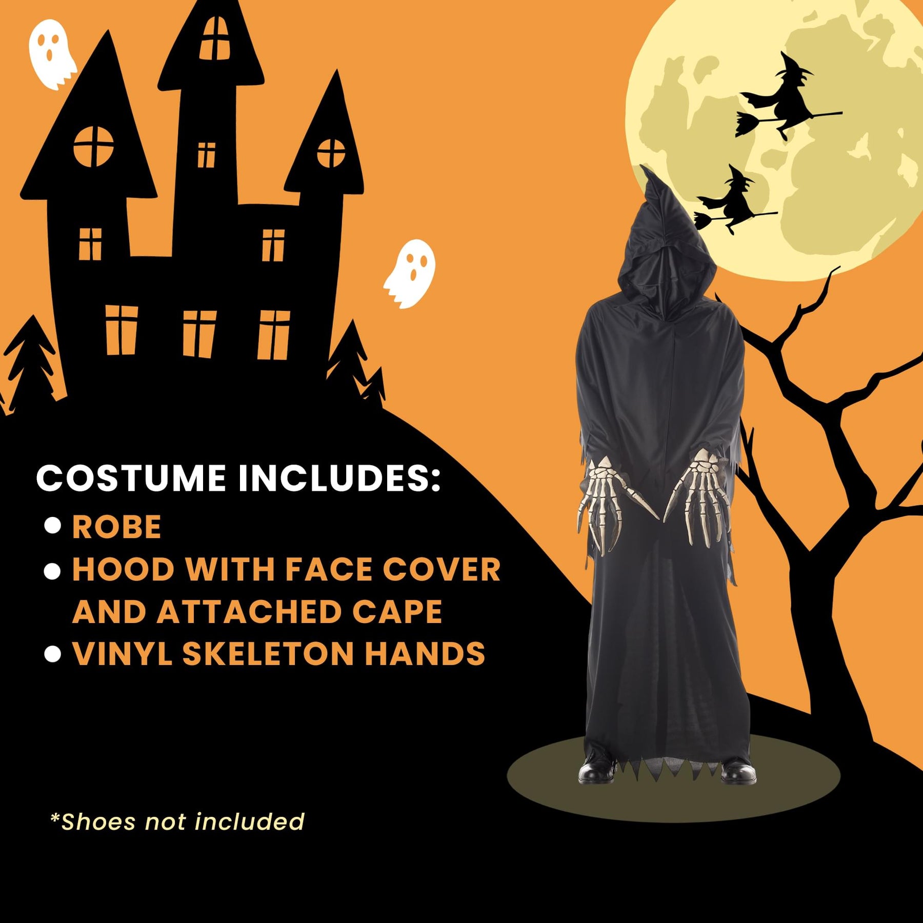 Grim Reaper Deluxe Costume Child