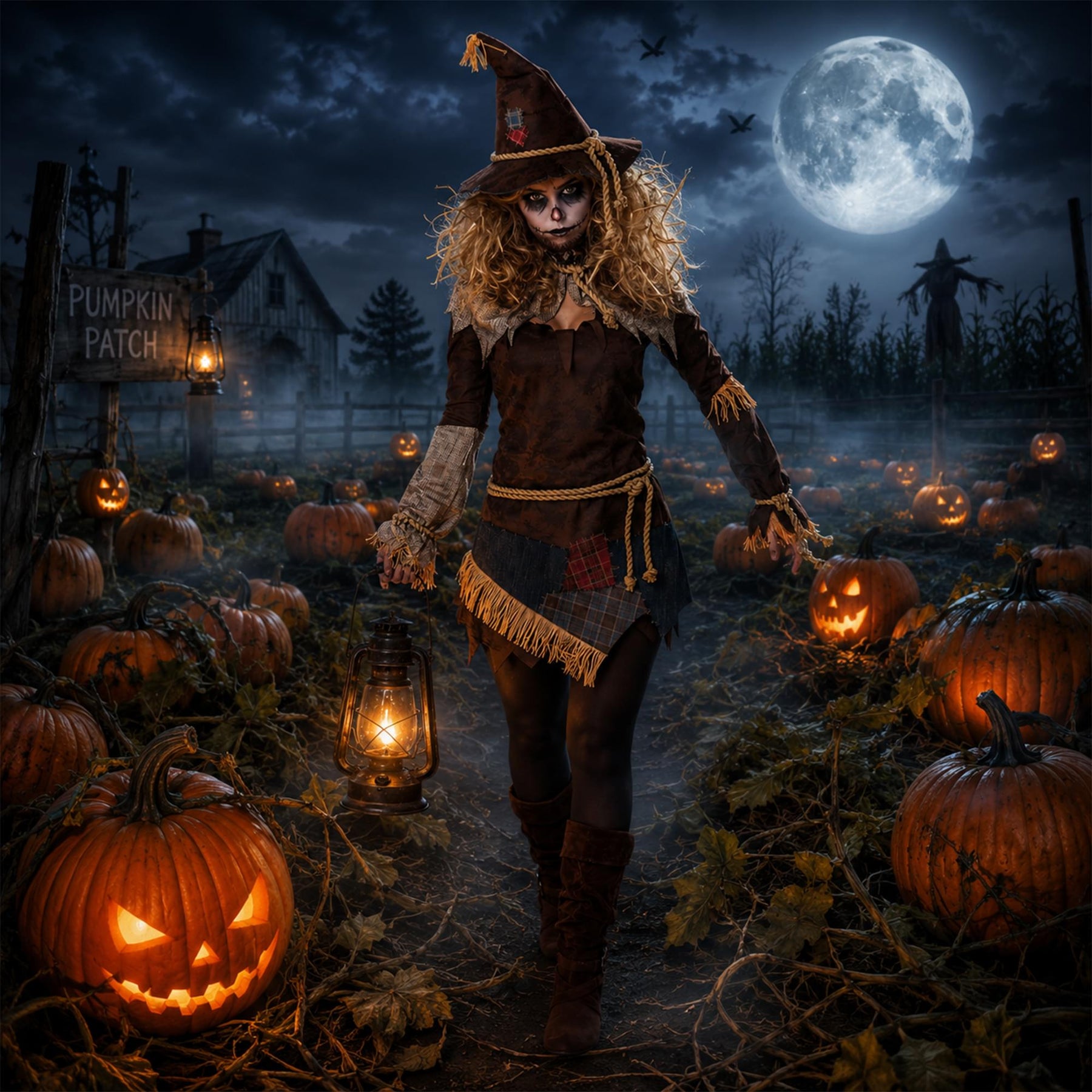 Creepy Scarecrow Adult Costume