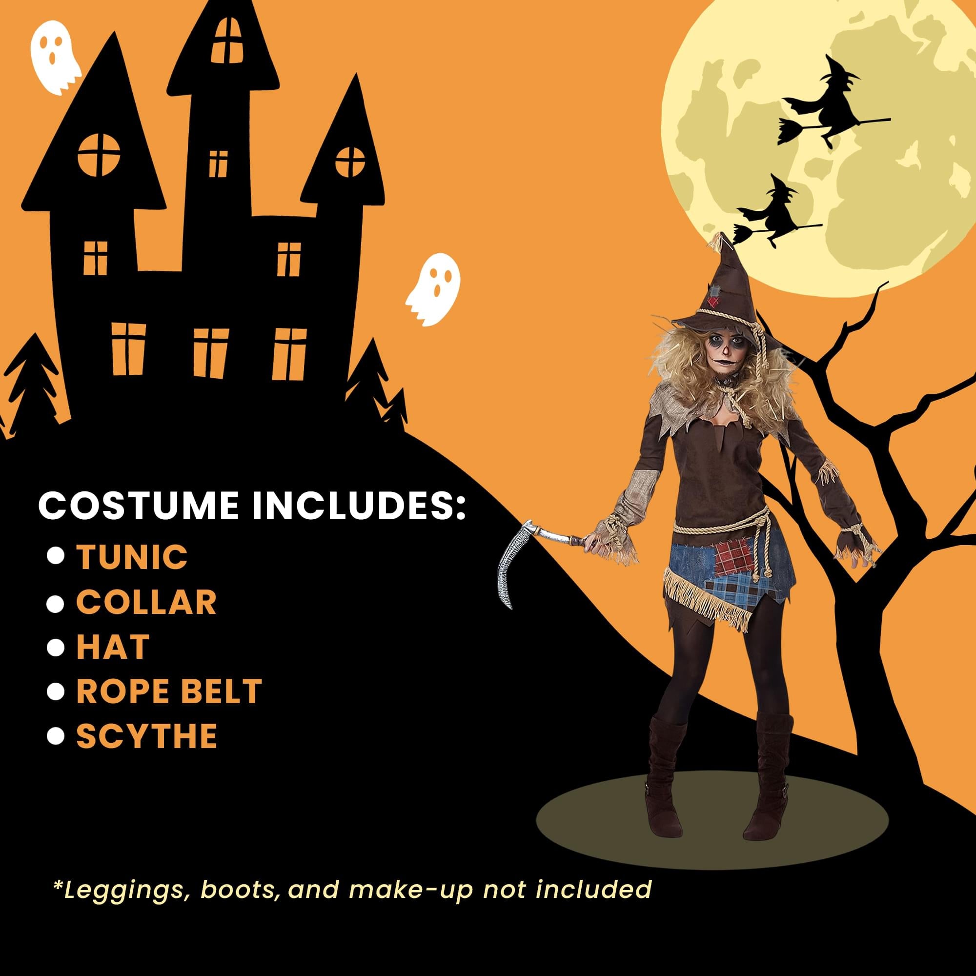 Creepy Scarecrow Adult Costume