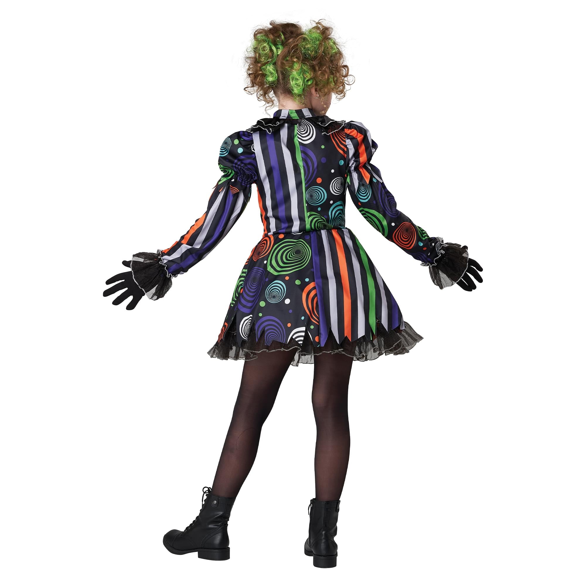 Neon Nightmare Clown Child Costume