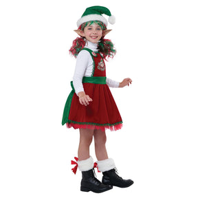 Candy Cane Elf Child Costume