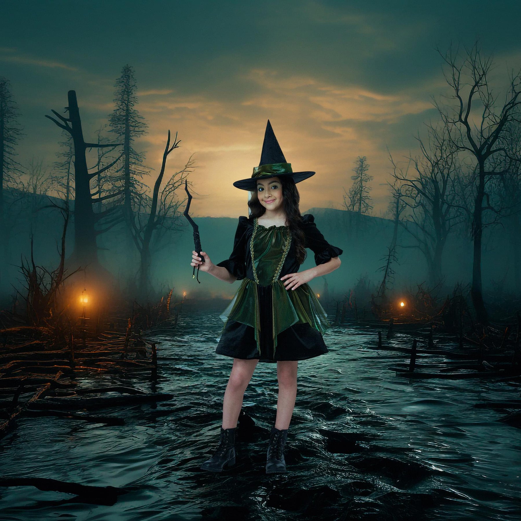 Emerald City Witch Child Costume