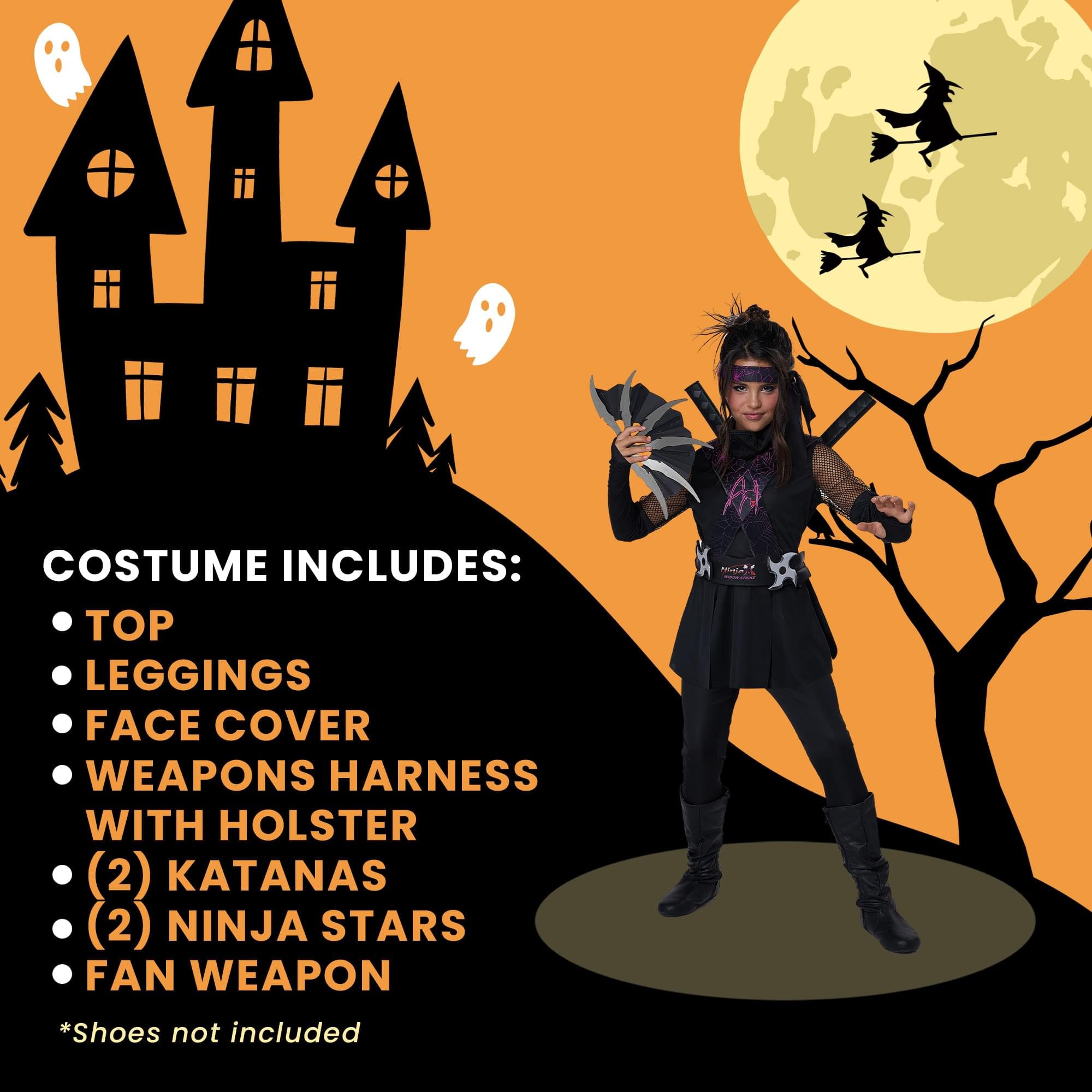 Ninja-X Widow Strike Child Costume