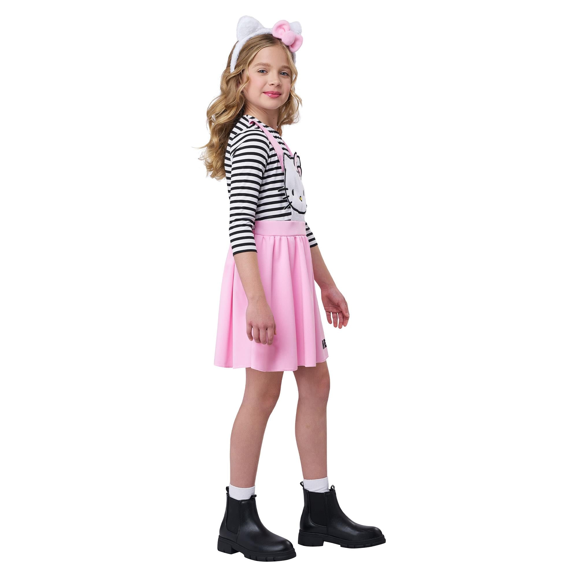 Hello Kitty Pink Overall Dress Child Costume