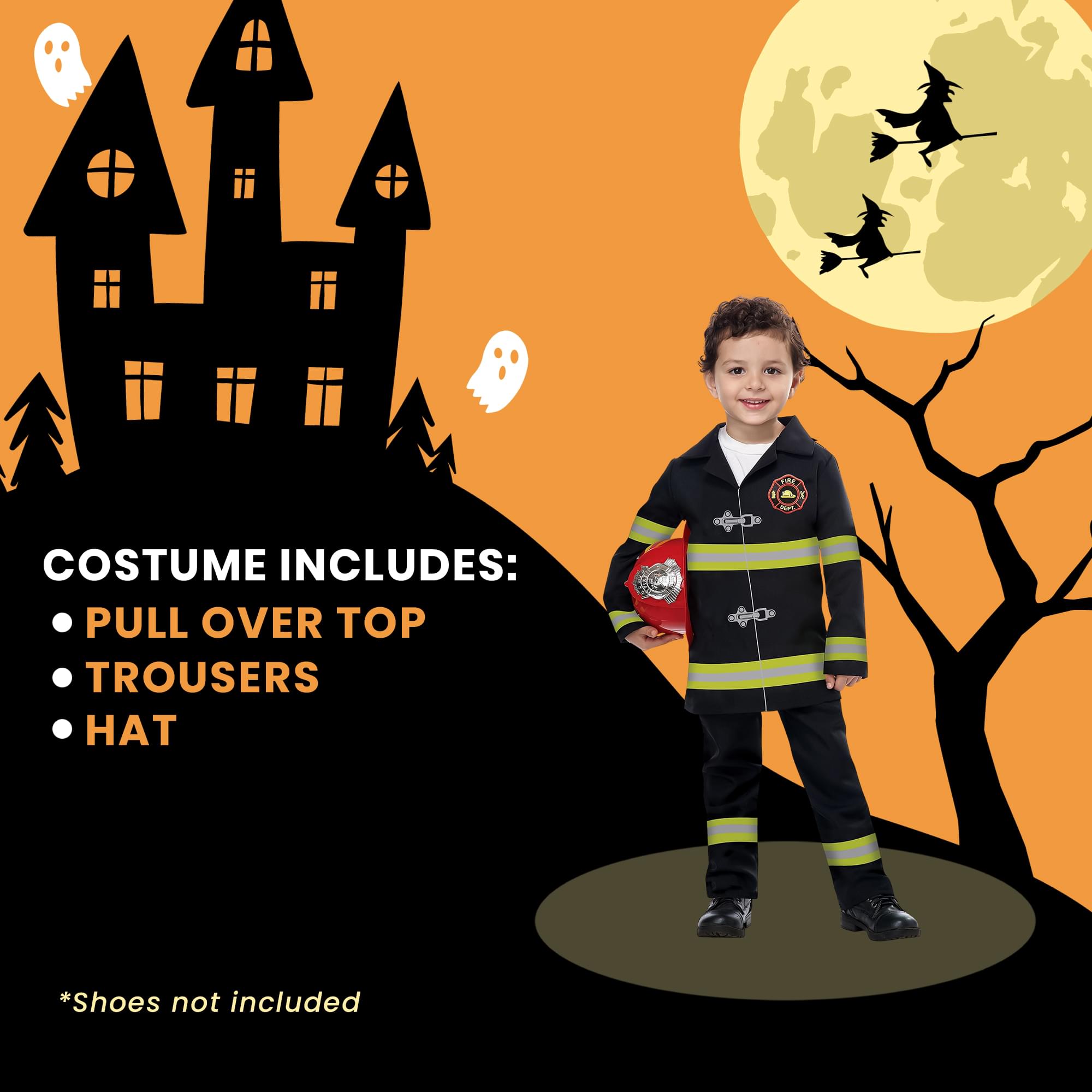 Toddler Unisex Jr. Fire Chief Costume