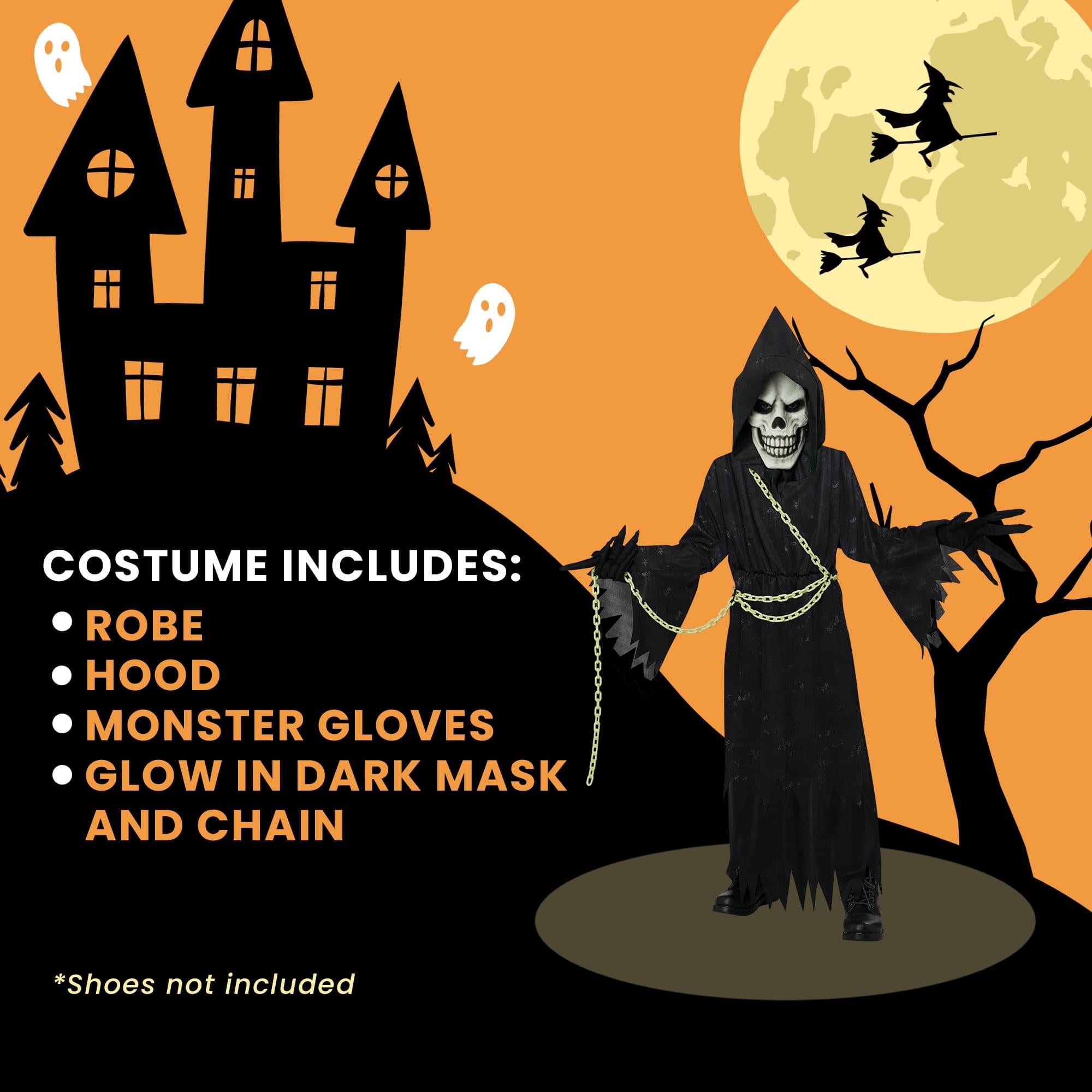 Glow In The Dark Reaper Child Costume