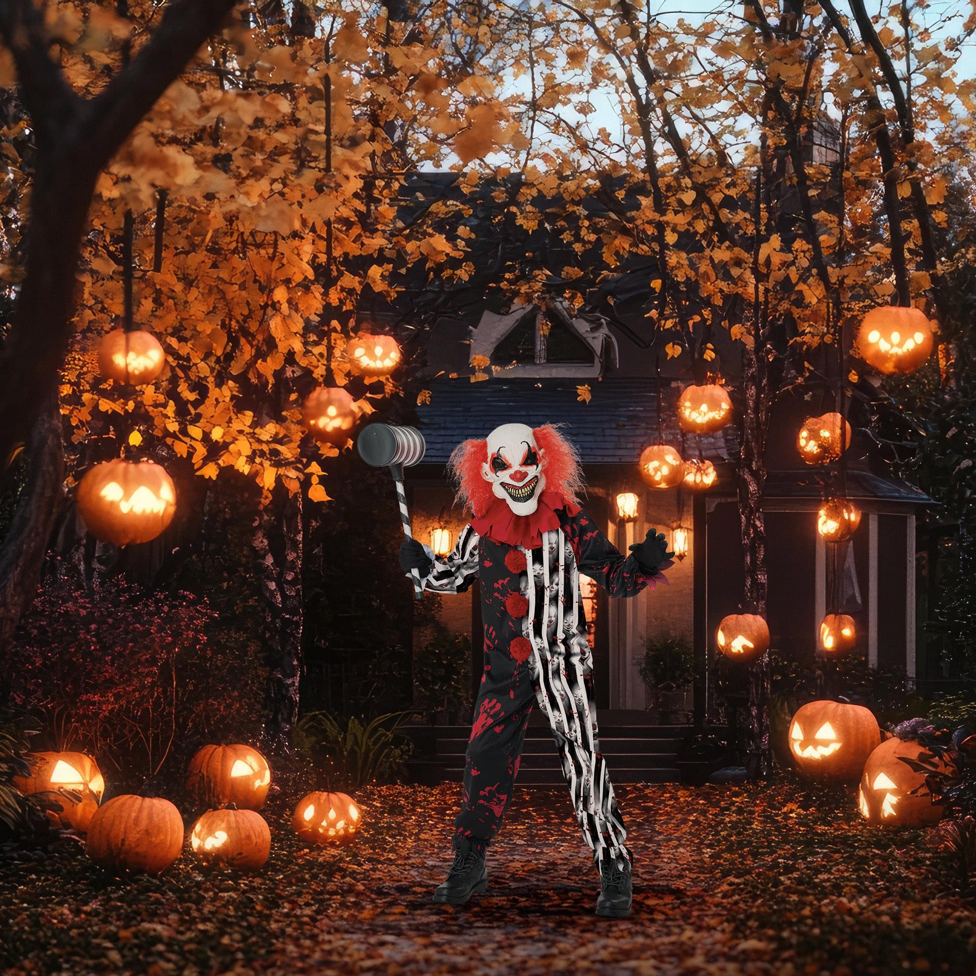 Maniac Clown Child Costume
