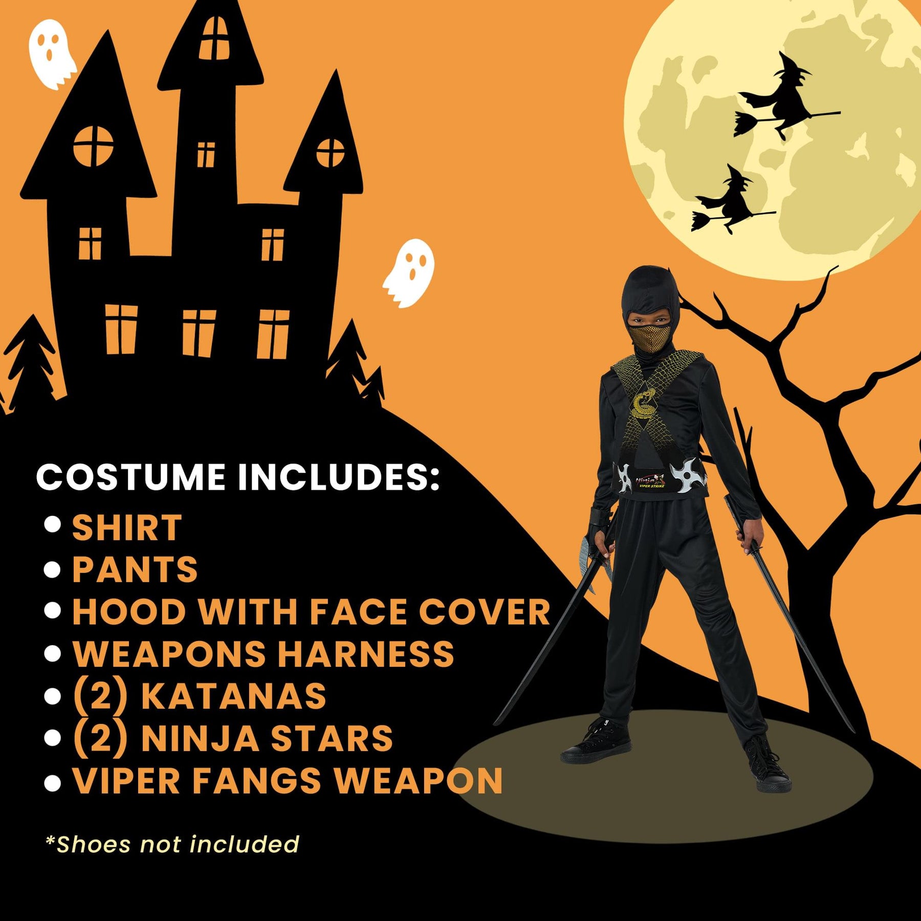 Ninja-X Viper Strike Child Costume