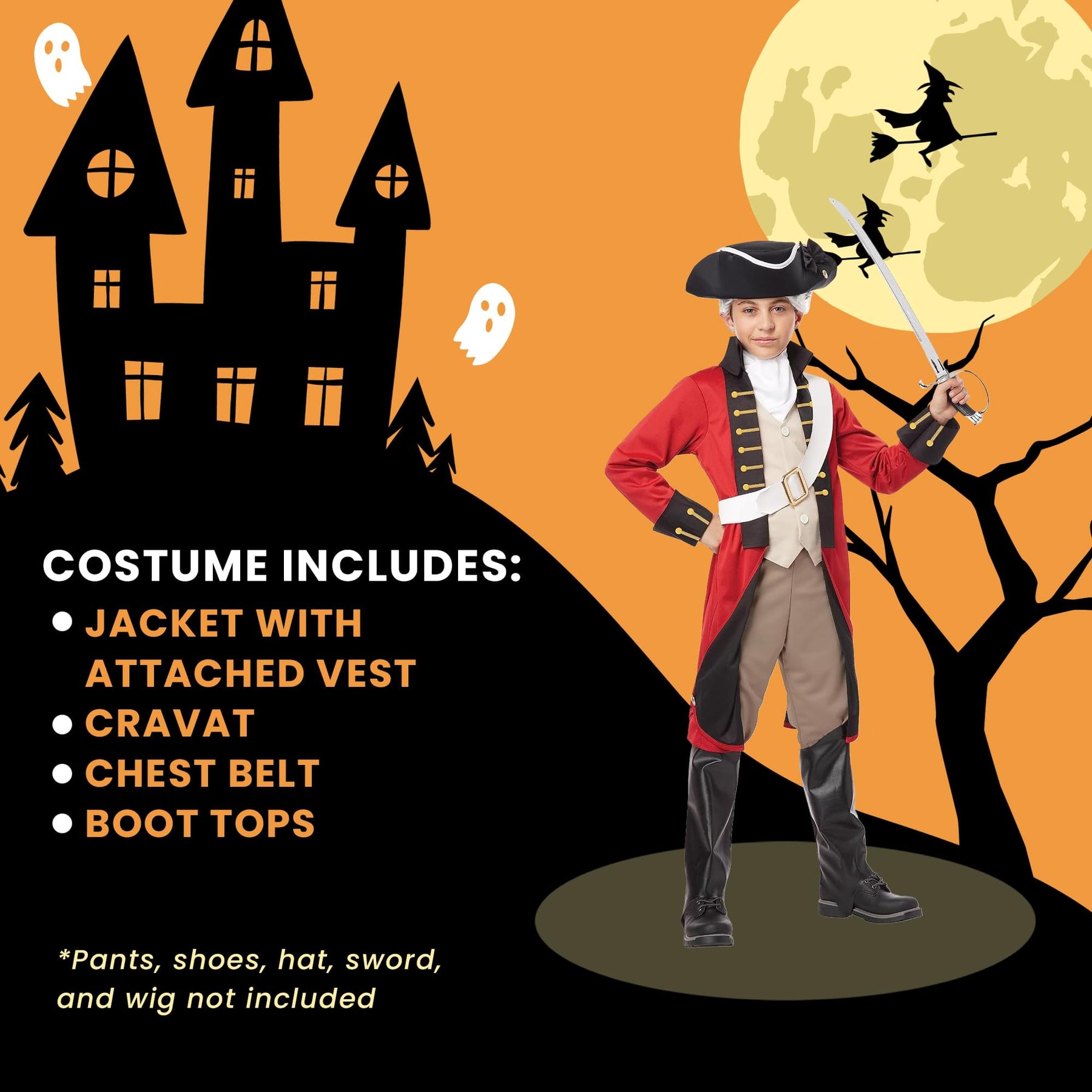 British Redcoat Child Costume | 8-10 Years
