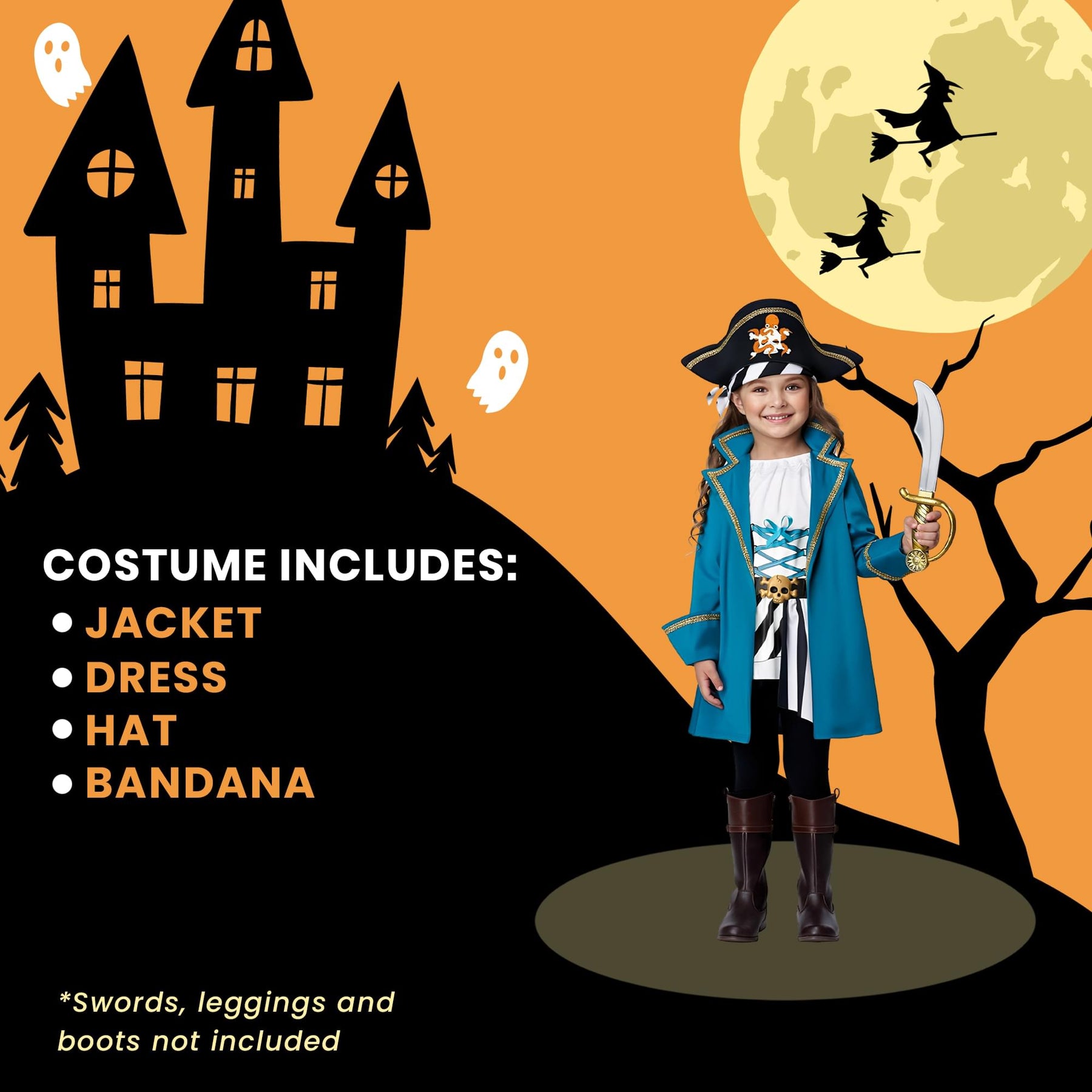 Toddler Petite Pirate Costume